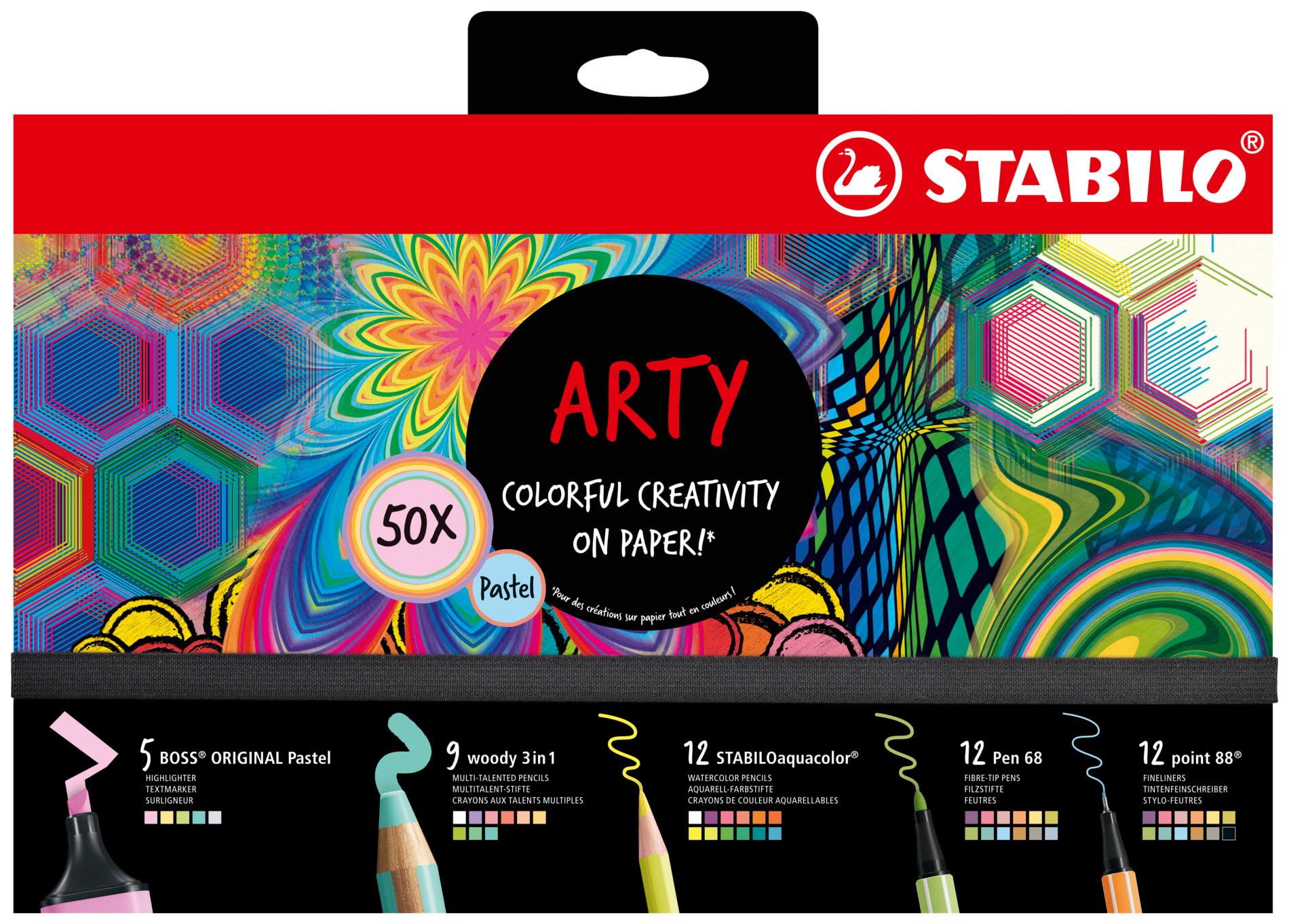 stabilo-arty-creative-set-50-teilig-boss-woody-aquacolor-pen-68-point-88 image 2