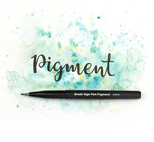 pentel-xsesp15-3-brush-sign-pen-pigment-schwarz-kalligraphiestift-mit-pinselspit image 8