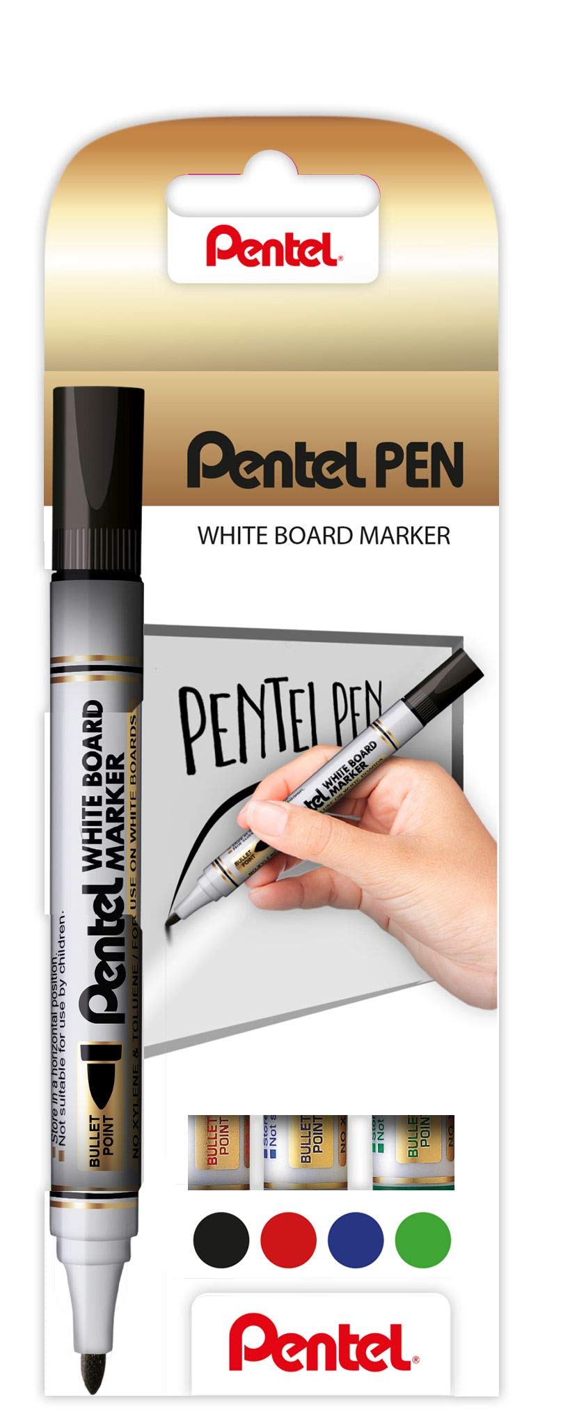 pentel-mw85-4-white-board-marker-2-0-mm-4er-set-sortiert image 1
