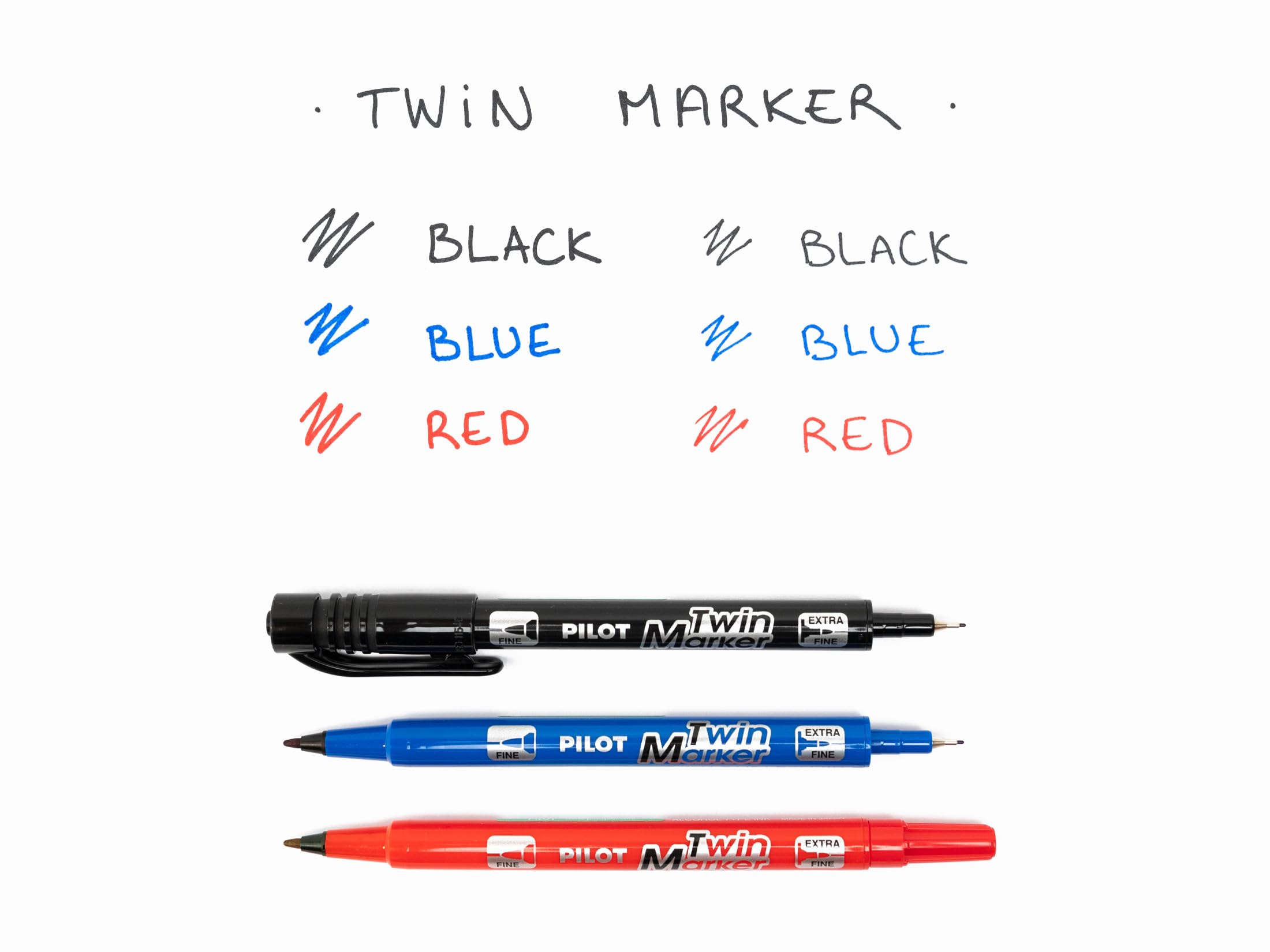 pilot-twin-marker-schwarz-20er-set-permanentmarker-2-in-1-fein-extrafine image 5