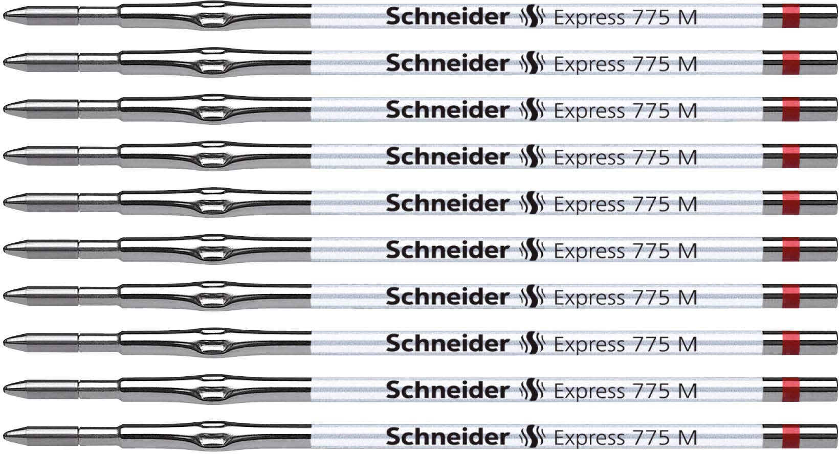 schneider-express-775-m-kugelschreibermine-rot-dokumentenecht-10er-pack image 1