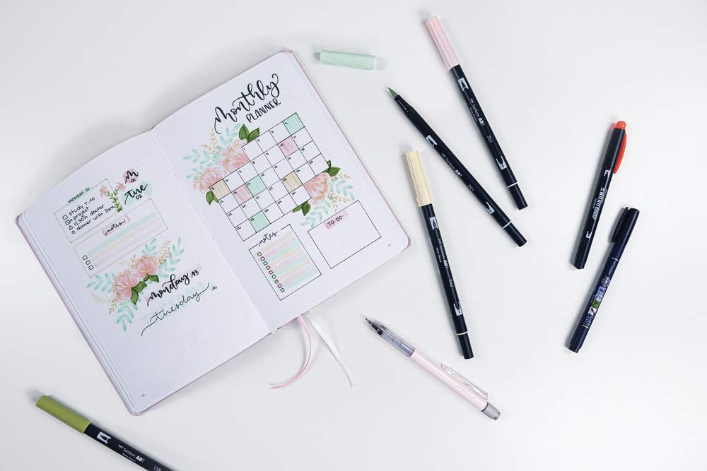 tombow-bujo-set1-creative-journaling-kit-pastell-mit-notizbuch-7-produkte image 4