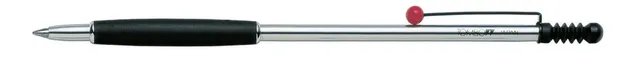 tombow-zoom-707-de-luxe-kugelschreiber-0-7-mm-chrom-schwarz-rot-mit-geschenkbox image 1