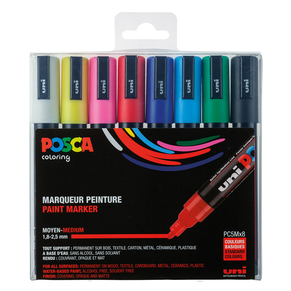 uni-ball-posca-pc-5m-acryl-farbmarker-mittelfein image 5