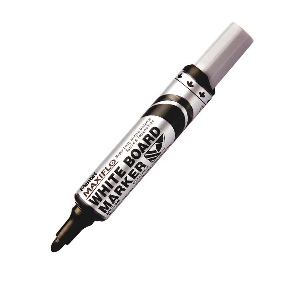 pentel-maxiflo-mwl5m-ao-whiteboard-marker-rundspitze-2-5-mm-schwarz image 1