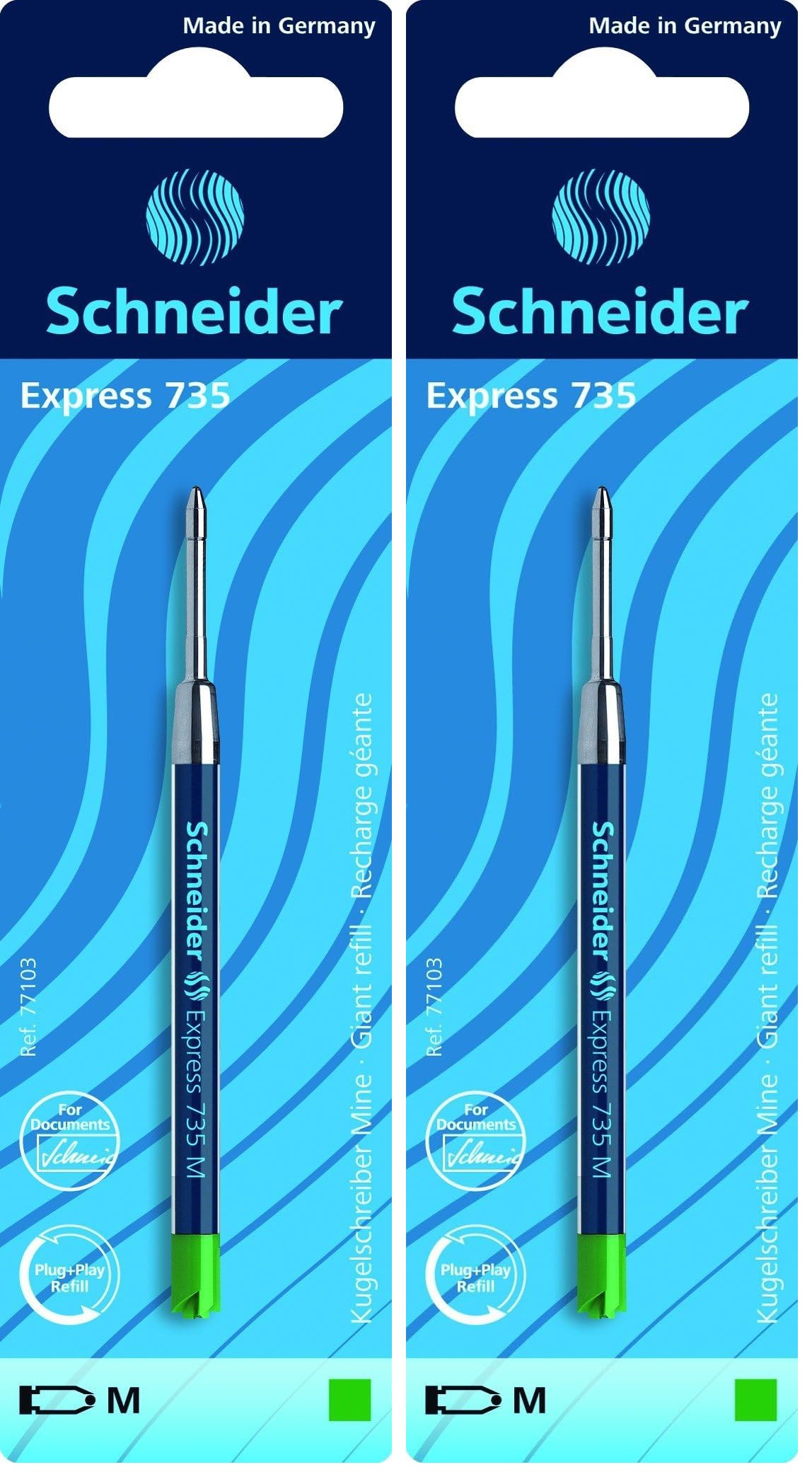 schneider-express-735-kugelschreibermine-m-blau-dokumentenecht image 3