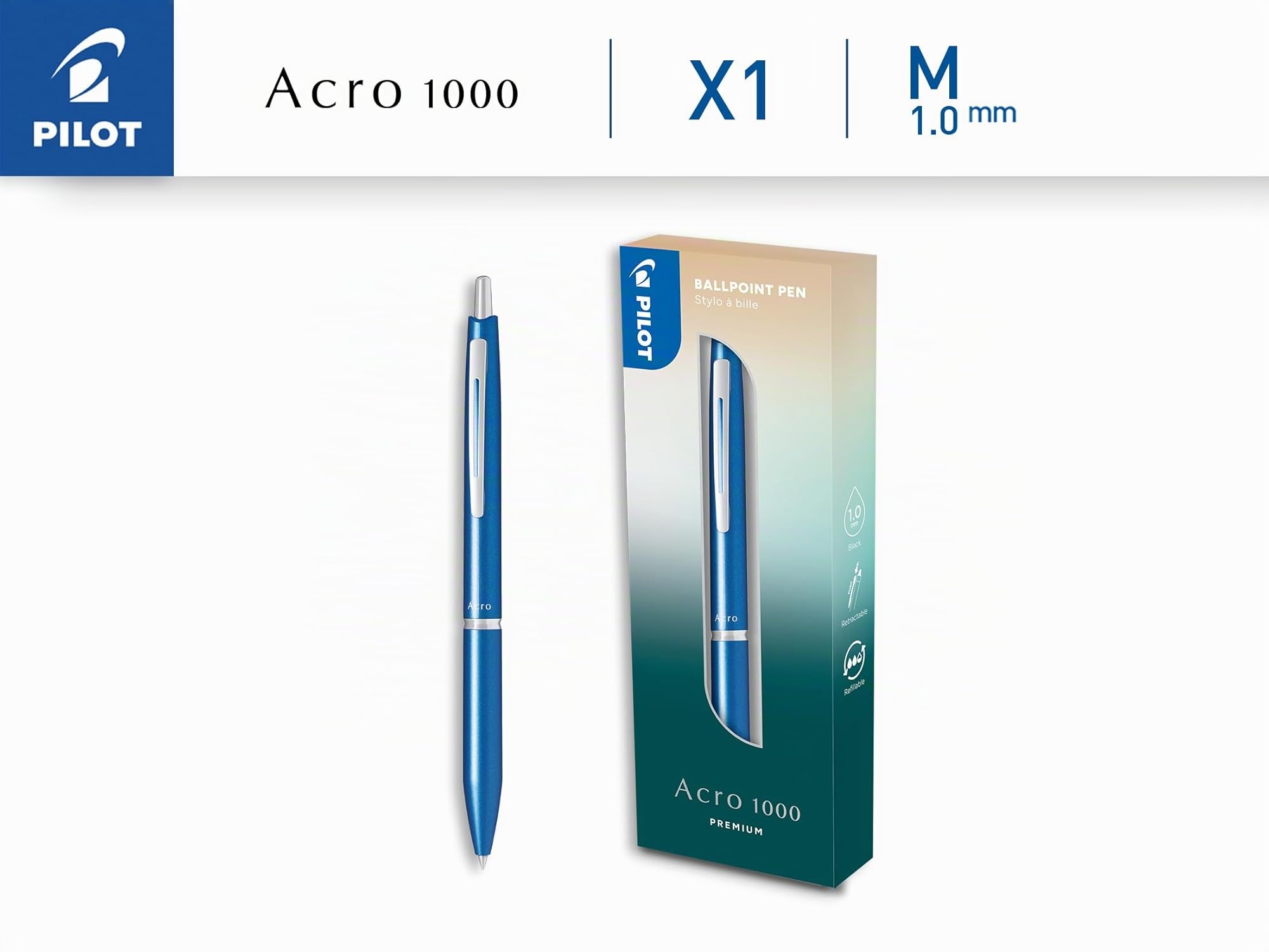 pilot-acro-1000-premium-kugelschreiber-sky-blue-in-geschenkbox-schwarz-1-0-mm image 2