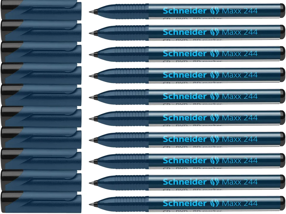 schneider-maxx-244-cd-dvd-bd-marker-0-7-mm-blau-10er-pack image 1