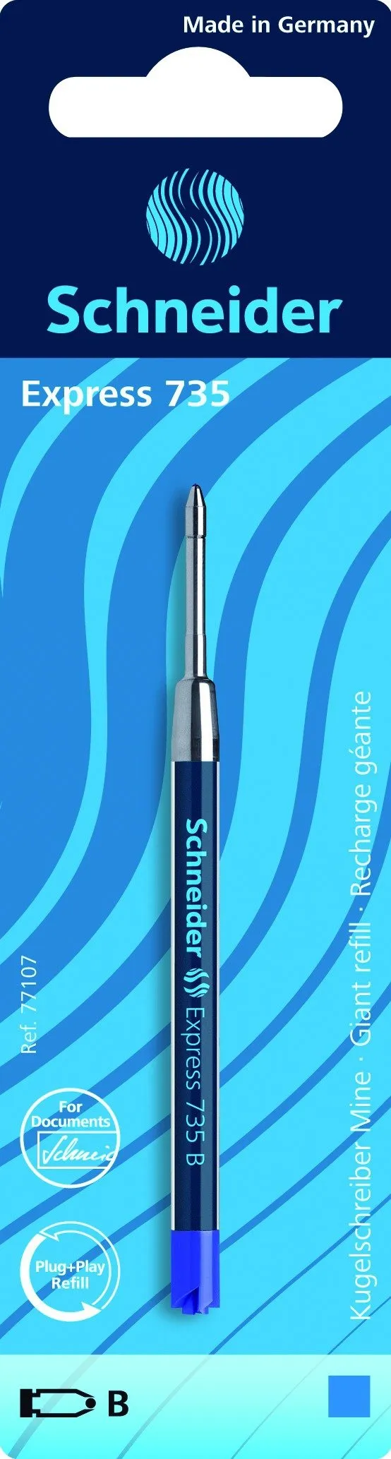 schneider-express-735-kugelschreibermine-g2-b-blau-dokumentenecht image 1