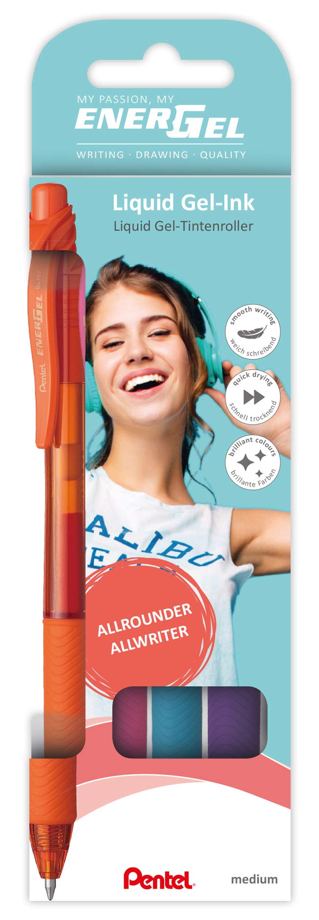 pentel-energel-bl107-ax-gelroller-6er-schwarz-energize-pl105-ax-druckbleistift-0 image 8