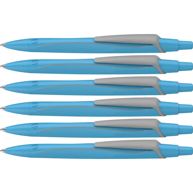 schneider-reco-neon-edition-kugelschreiber-neonblau-blau-6-st-ck image 1