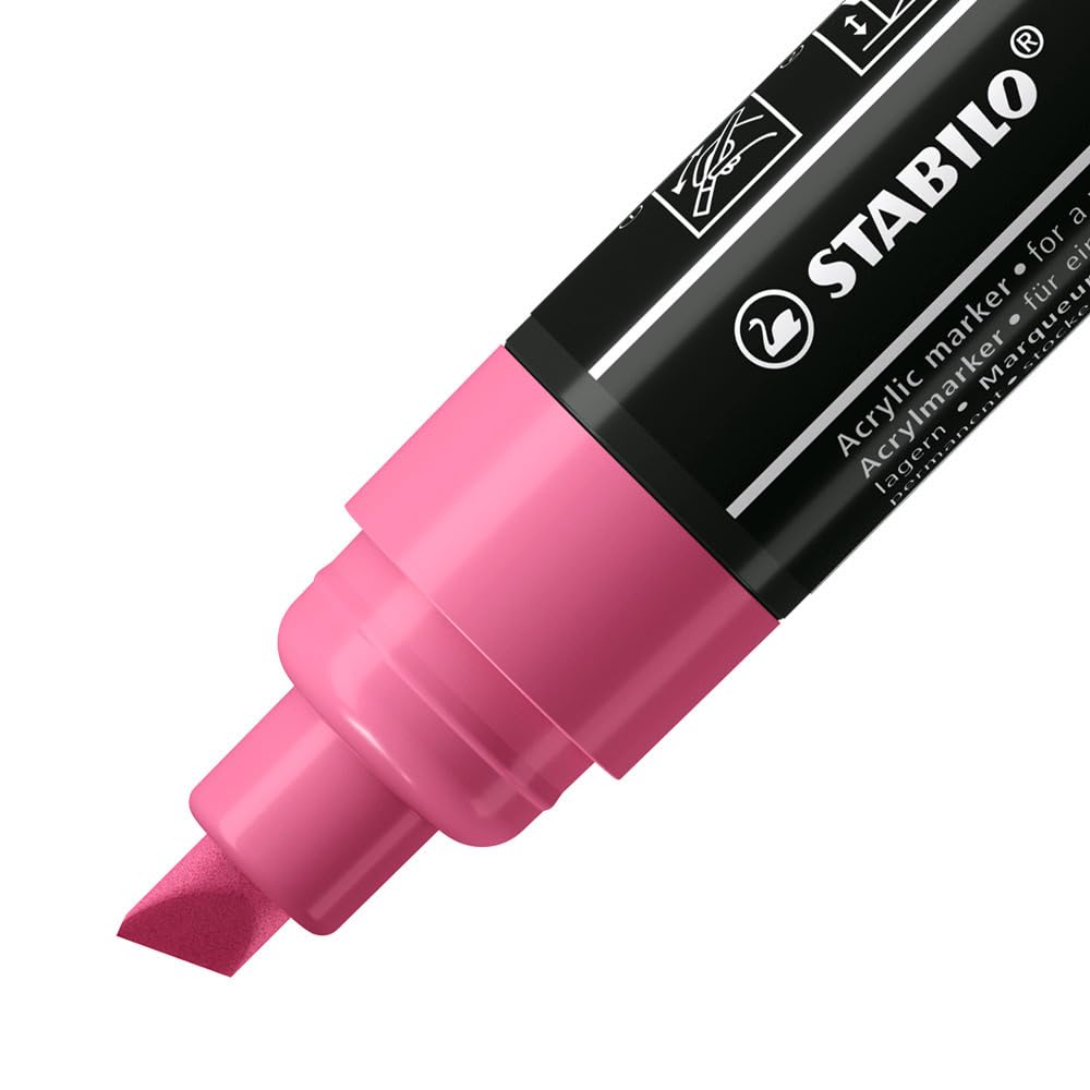 stabilo-free-acrylic-t800c-acrylmarker-keilspitze-seidenmatt-deckend image 3