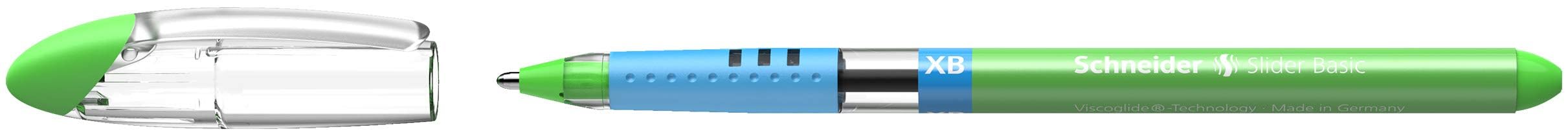 schneider-slider-basic-xb-kugelschreiber-hellgr-n-10er-pack image 8