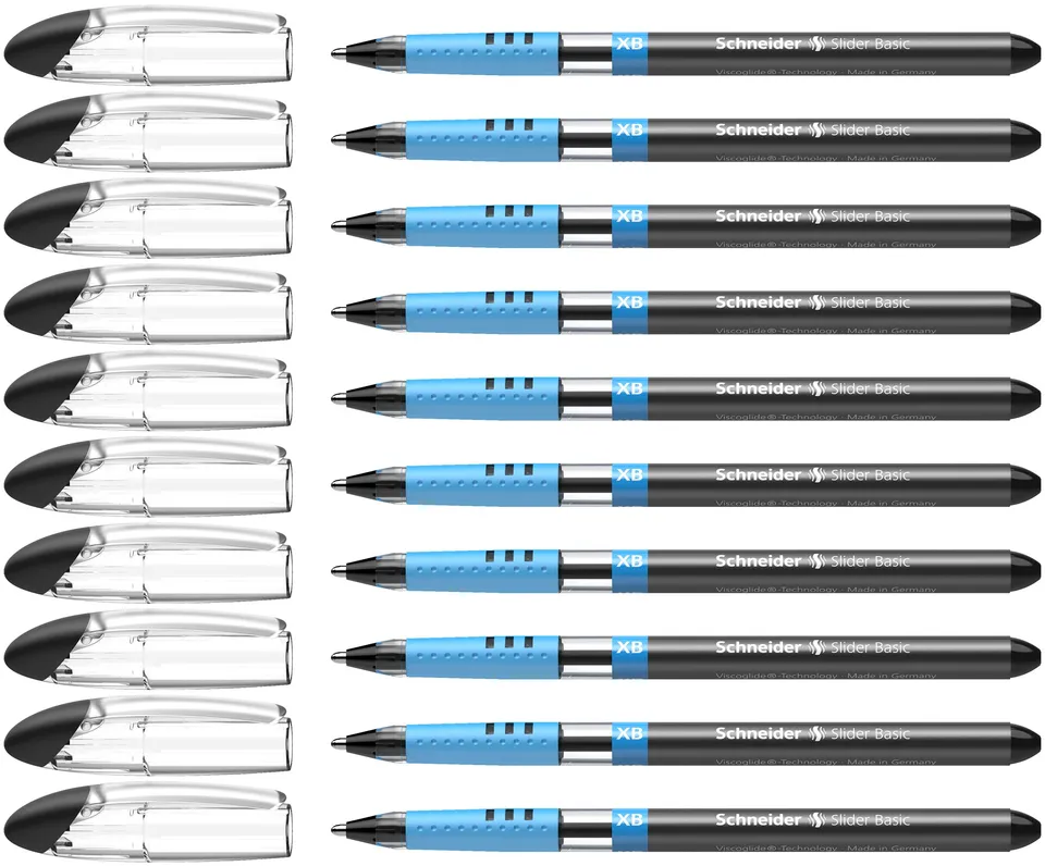 schneider-slider-basic-151201-kugelschreiber-xb-schwarz-10er-pack image 1