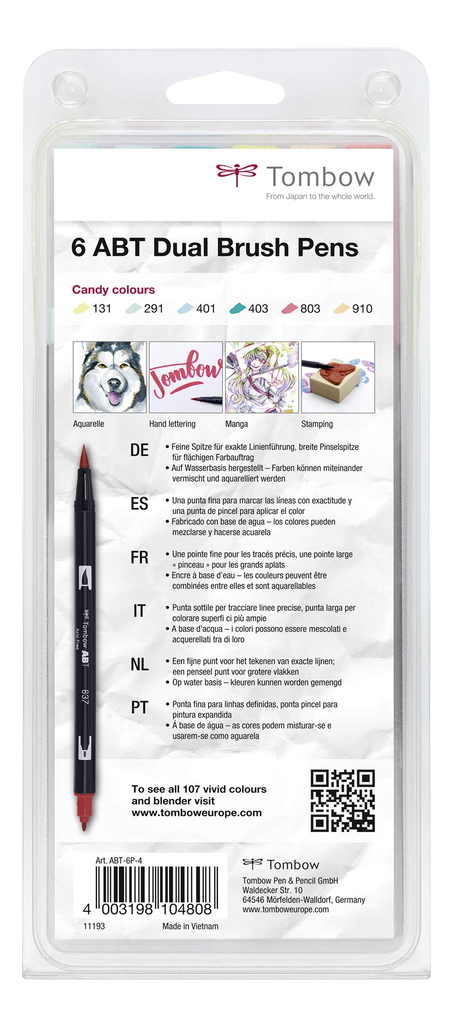 tombow-abt-dual-brush-pen-candy-colours-6er-set image 3