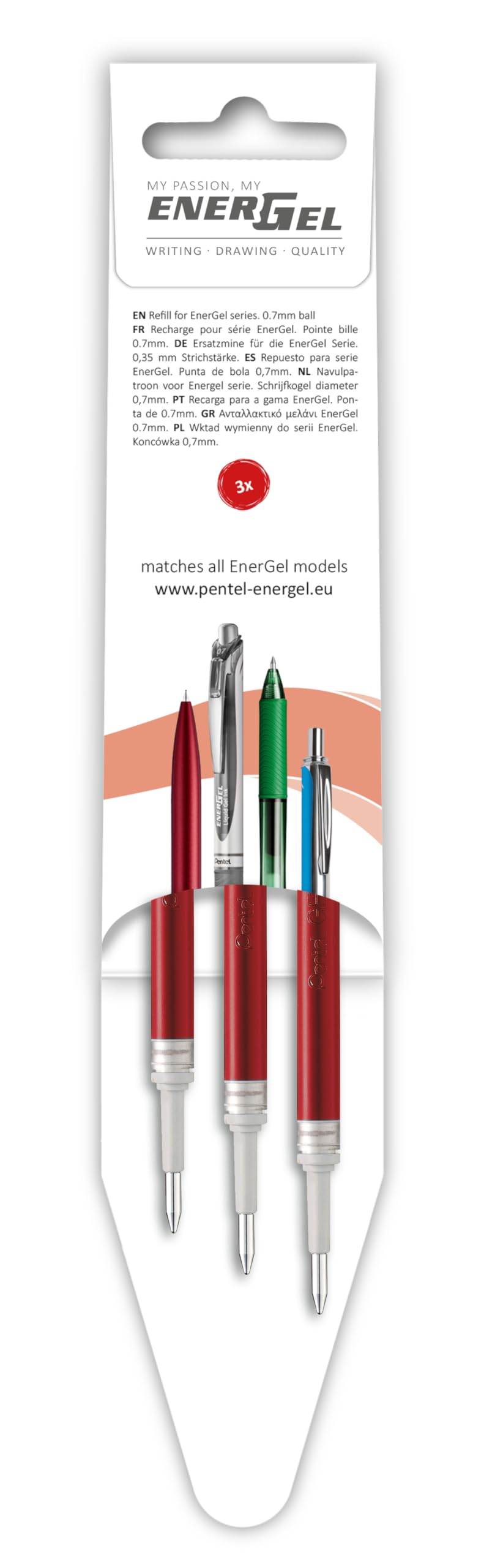 pentel-energel-lr7-nachf-llmine-0-7-mm-rot-3er-pack image 5
