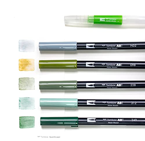 tombow-watercoloring-set-greenery-9-teilig-mit-abt-dual-brush-pens image 6