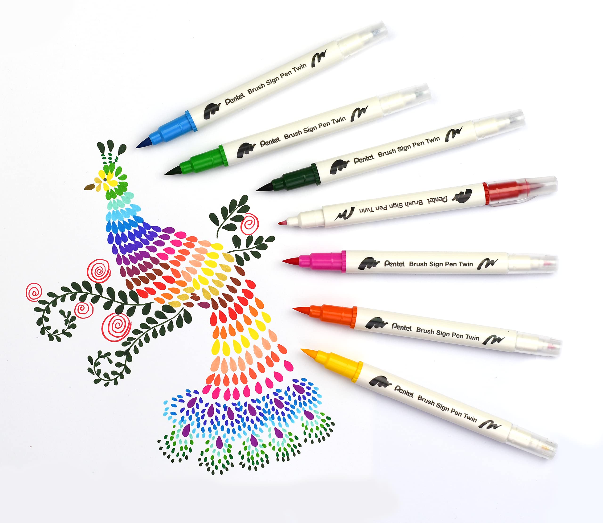 pentel-brush-sign-pen-twin-sesw30c-faserschreiber-doppelspitze-30er-set-sortiert image 8