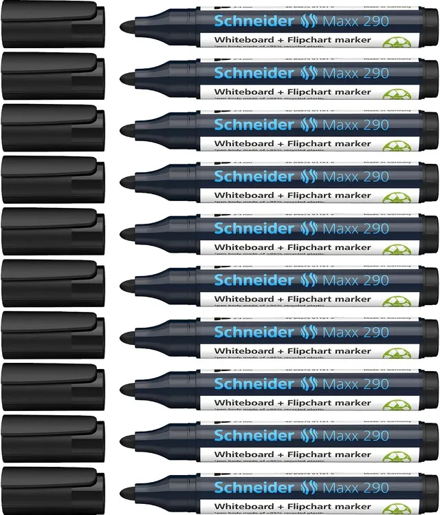 schneider-maxx-290-whiteboard-marker-2-3-mm-10er-pack-schwarz image 1