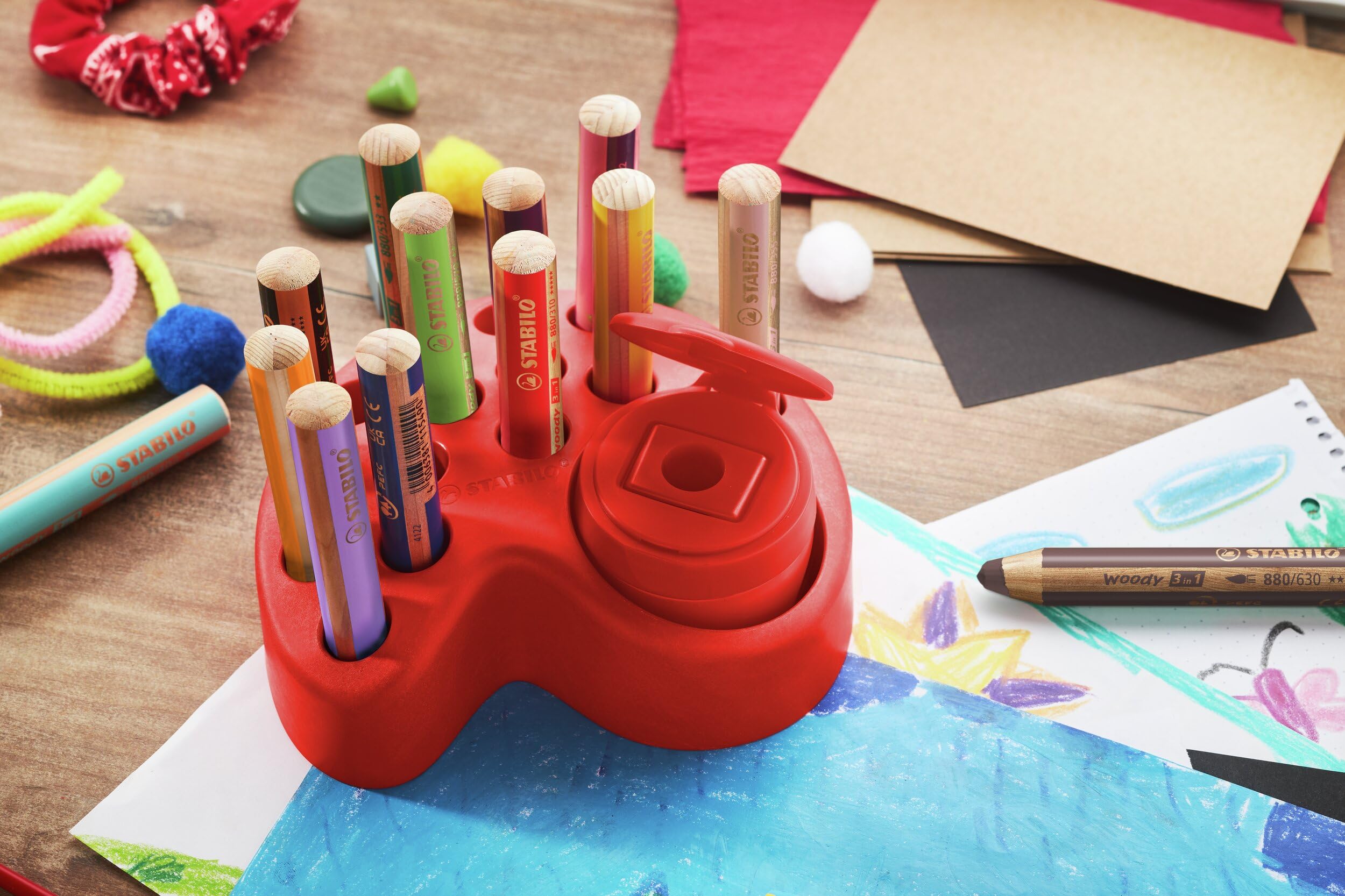 stabilo-woody-3-in-1-robuster-dosenspitzer-rot image 4