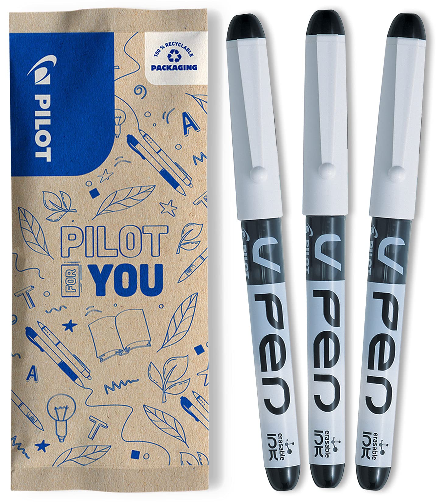 pilot-v-pen-tintenschreiber-m-6er-set-blau image 7