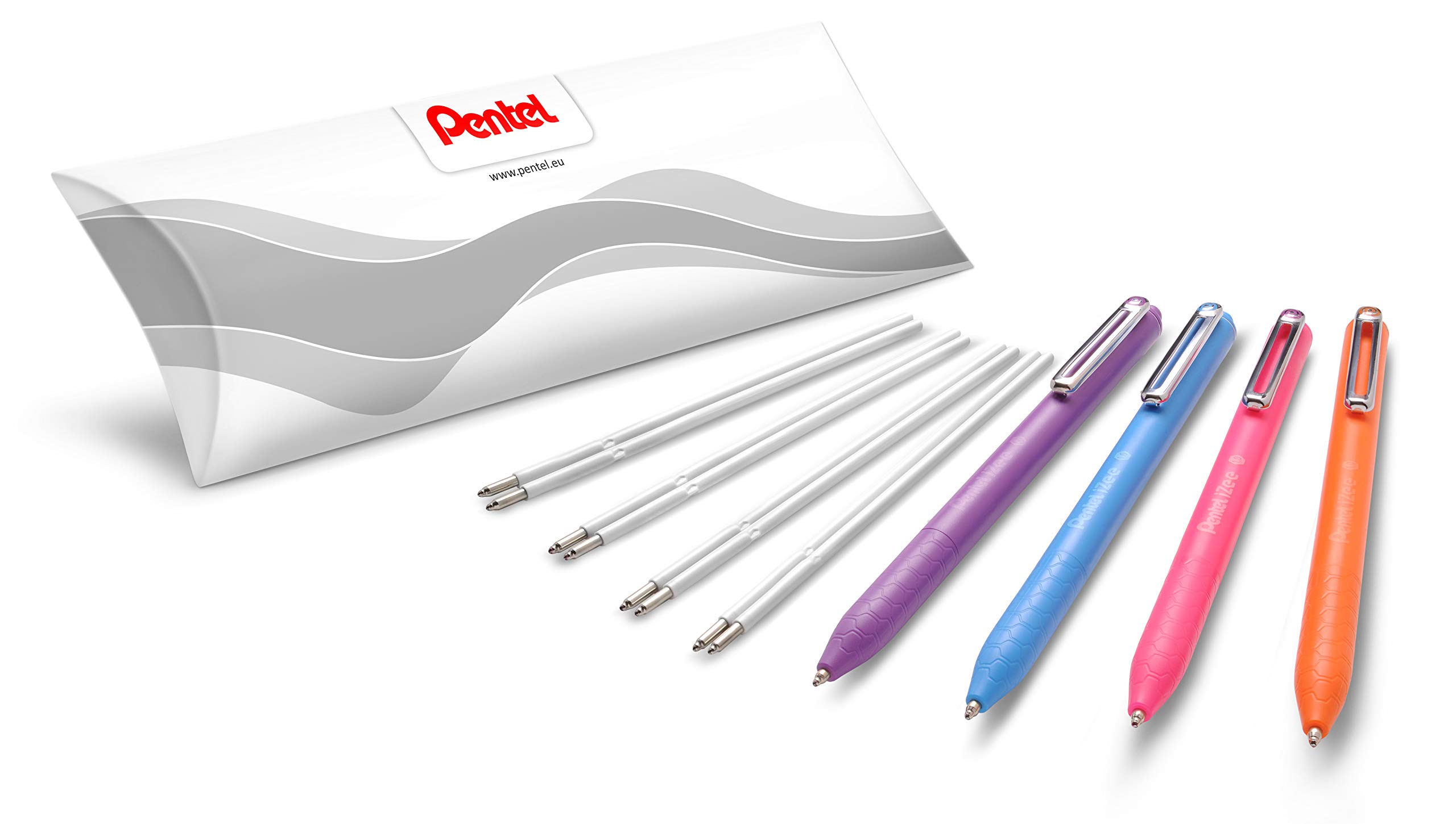 pentel-bx470-izee-kugelschreiber-4er-set-0-5-mm-minen image 1