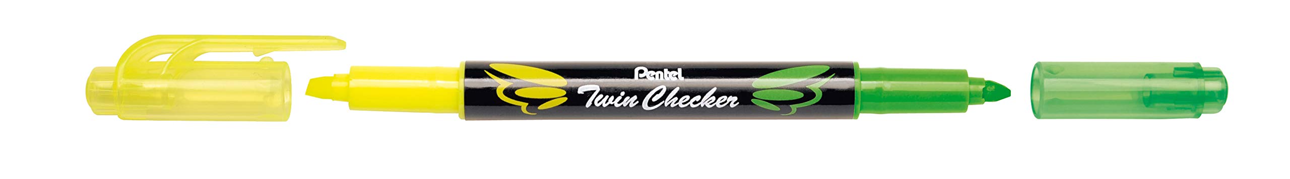 pentel-slw8-4-twinchecker-textmarker-doppelspitze-4er-set-sortiert image 4