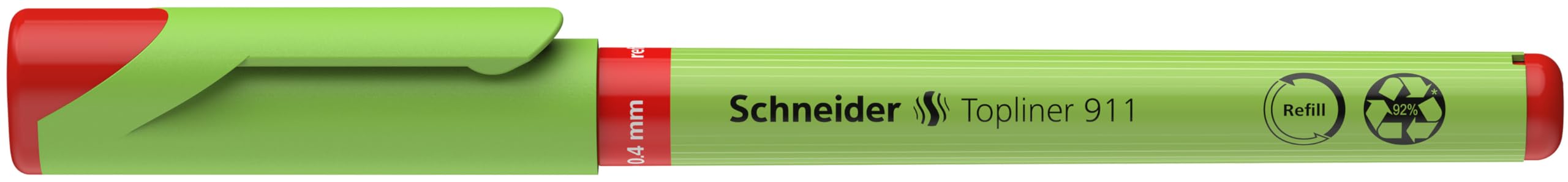 schneider-topliner-911-fineliner-0-4-mm-10er-pack-rot image 2