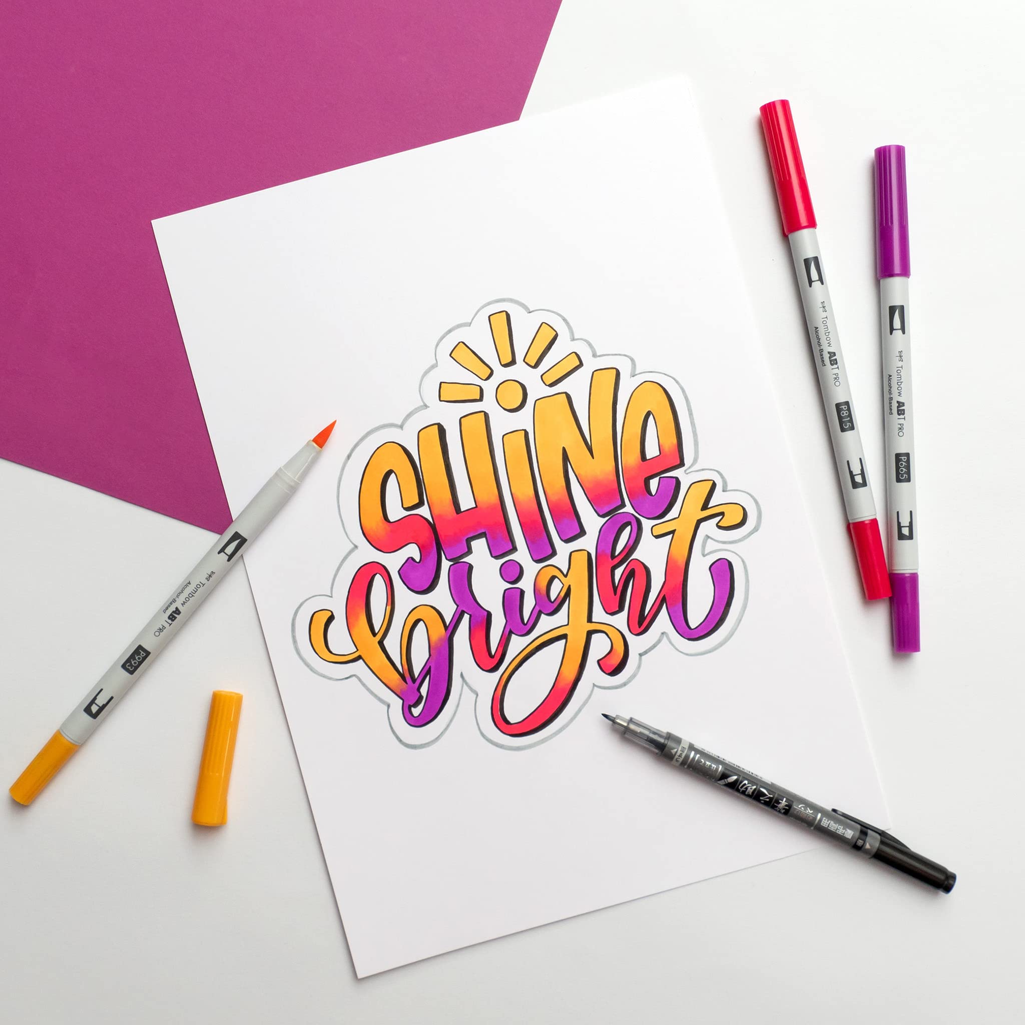 tombow-ls-abtp-sunny-lettering-set-3x-abt-pro-fudenosuke-twin image 4