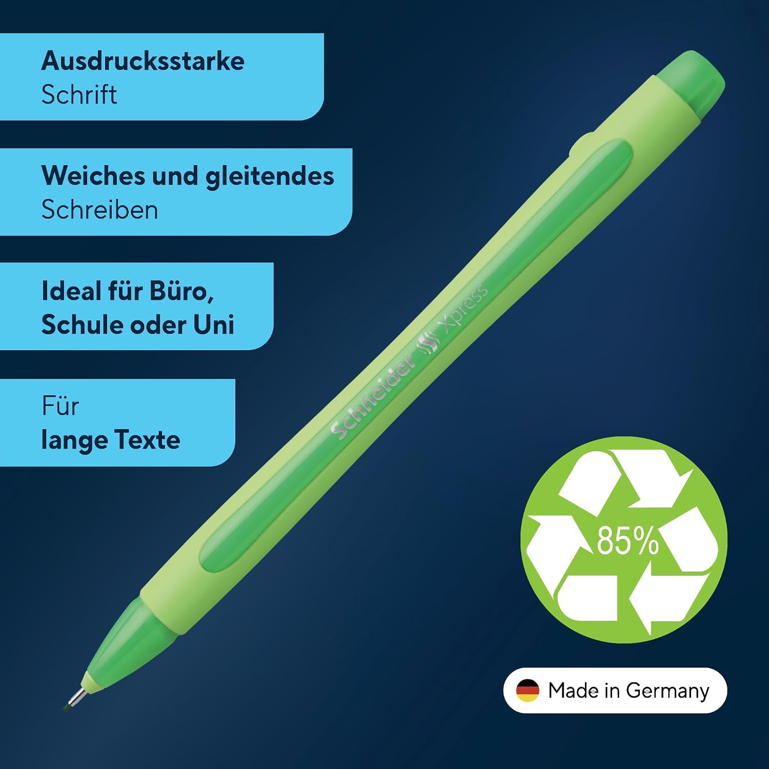 schneider-xpress-fineliner-0-8-mm-10er-pack-gr-n image 2