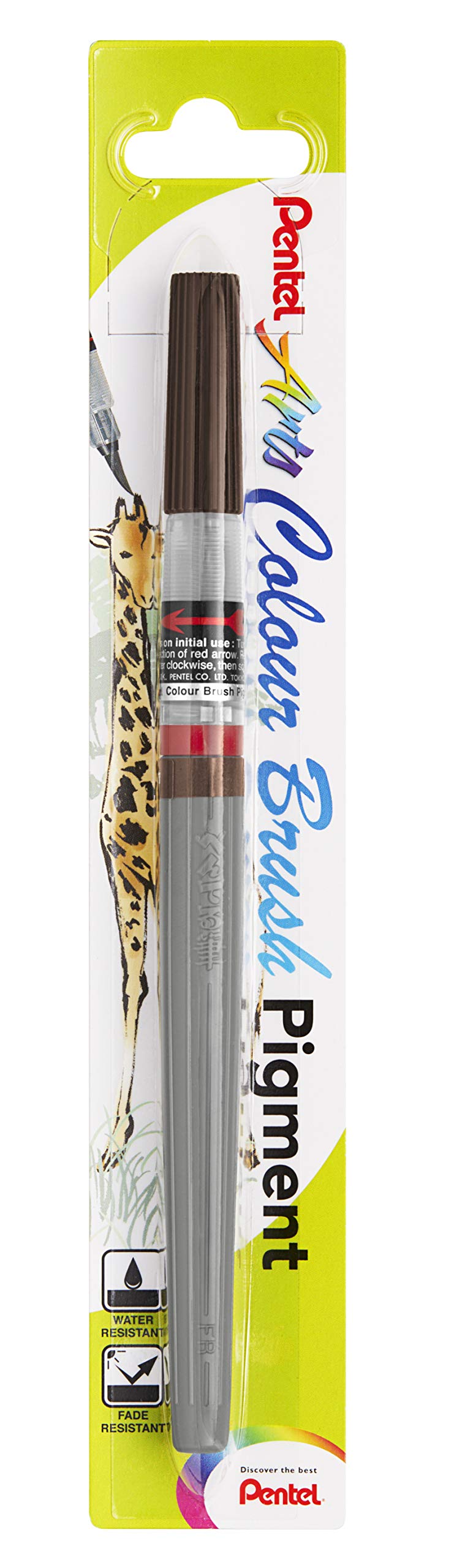 pentel-colour-brush-schwarz-pinselstift-mit-pigmentierter-tinte image 6