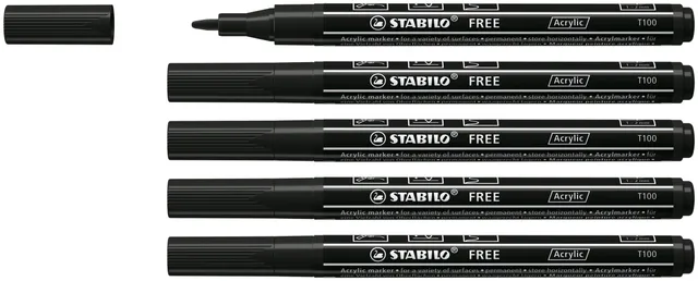 stabilo-free-acrylic-t100-acrylmarker-rundspitze-1-2-mm image 1