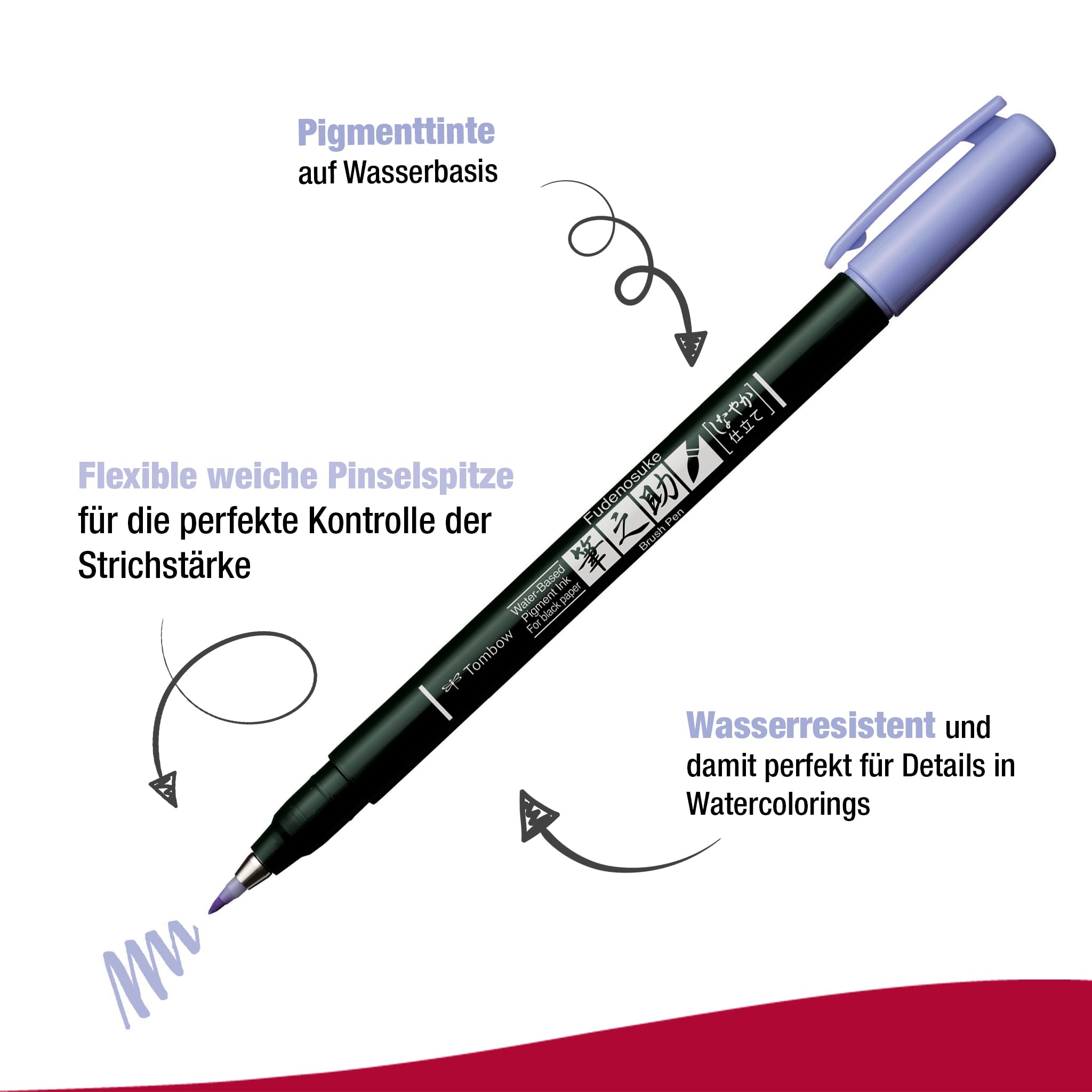 tombow-fudenosuke-pastel-brush-pen-6er-set-f-r-schwarzes-papier image 2