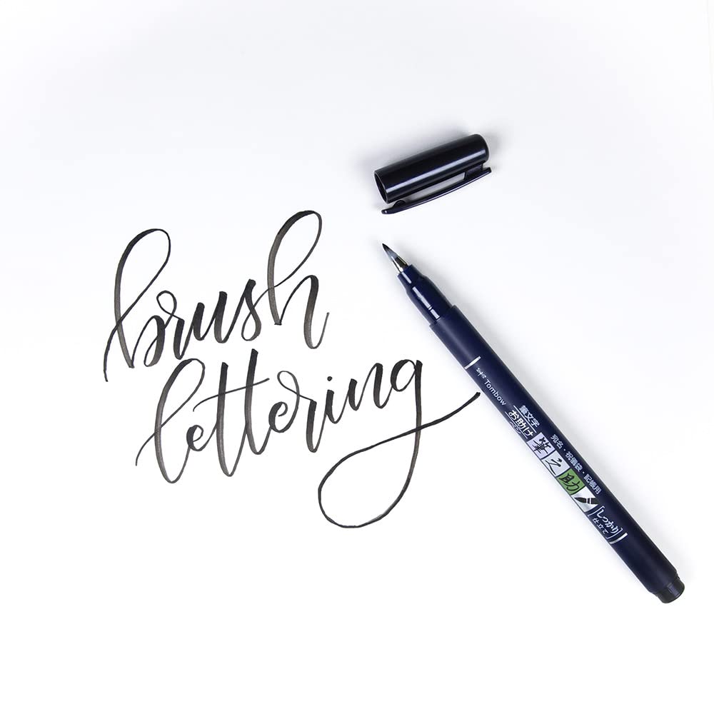 tombow-fudenosuke-ws-bh-brush-pen-mit-harter-spitze-schwarz image 2