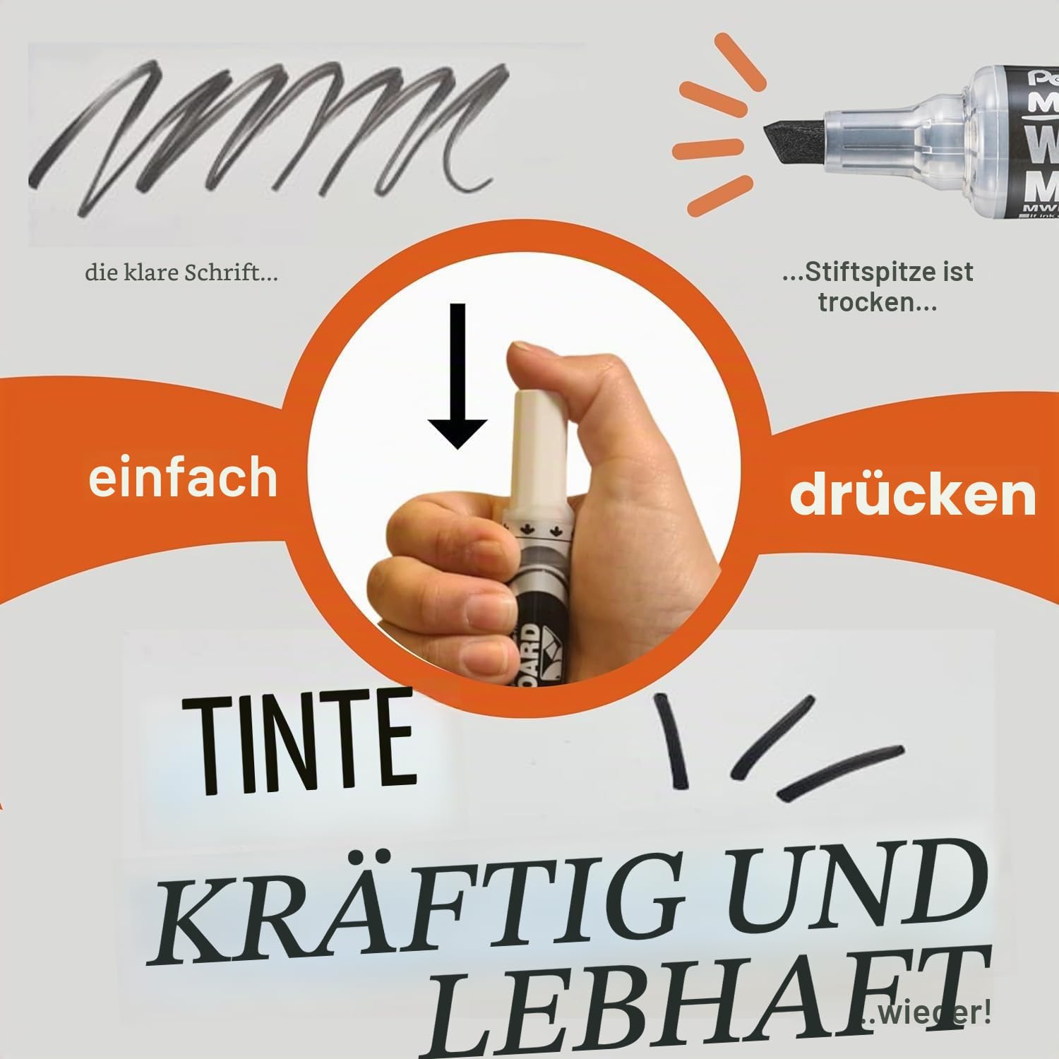pentel-maxiflo-mwl5m-ao-whiteboard-marker-rundspitze-2-5-mm-schwarz image 5