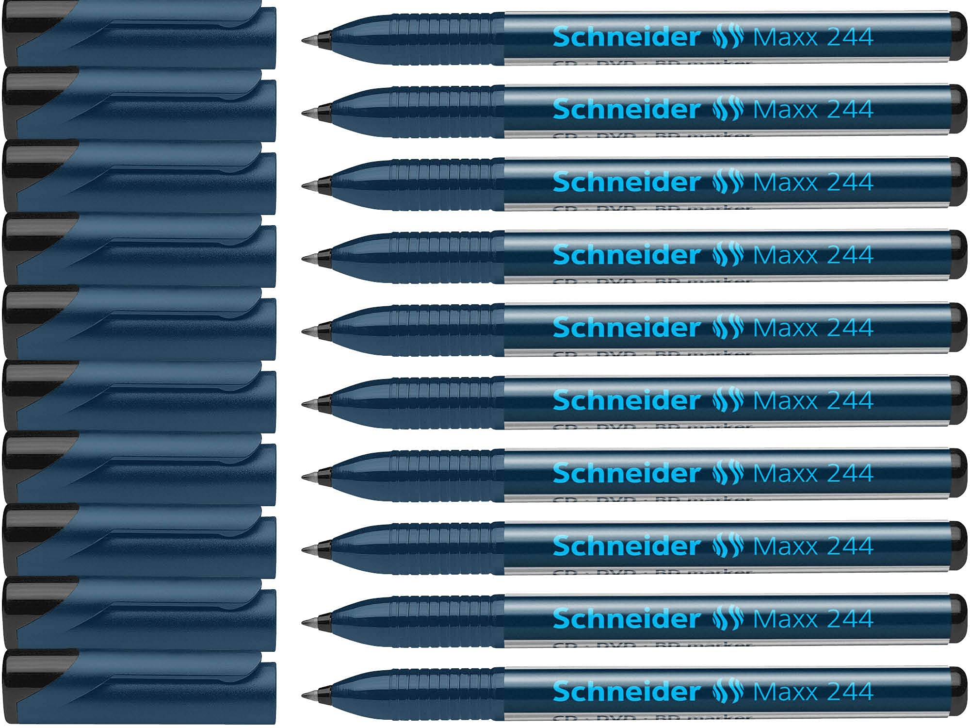 schneider-maxx-244-cd-dvd-bd-marker-0-7-mm-blau-10er-pack image 1