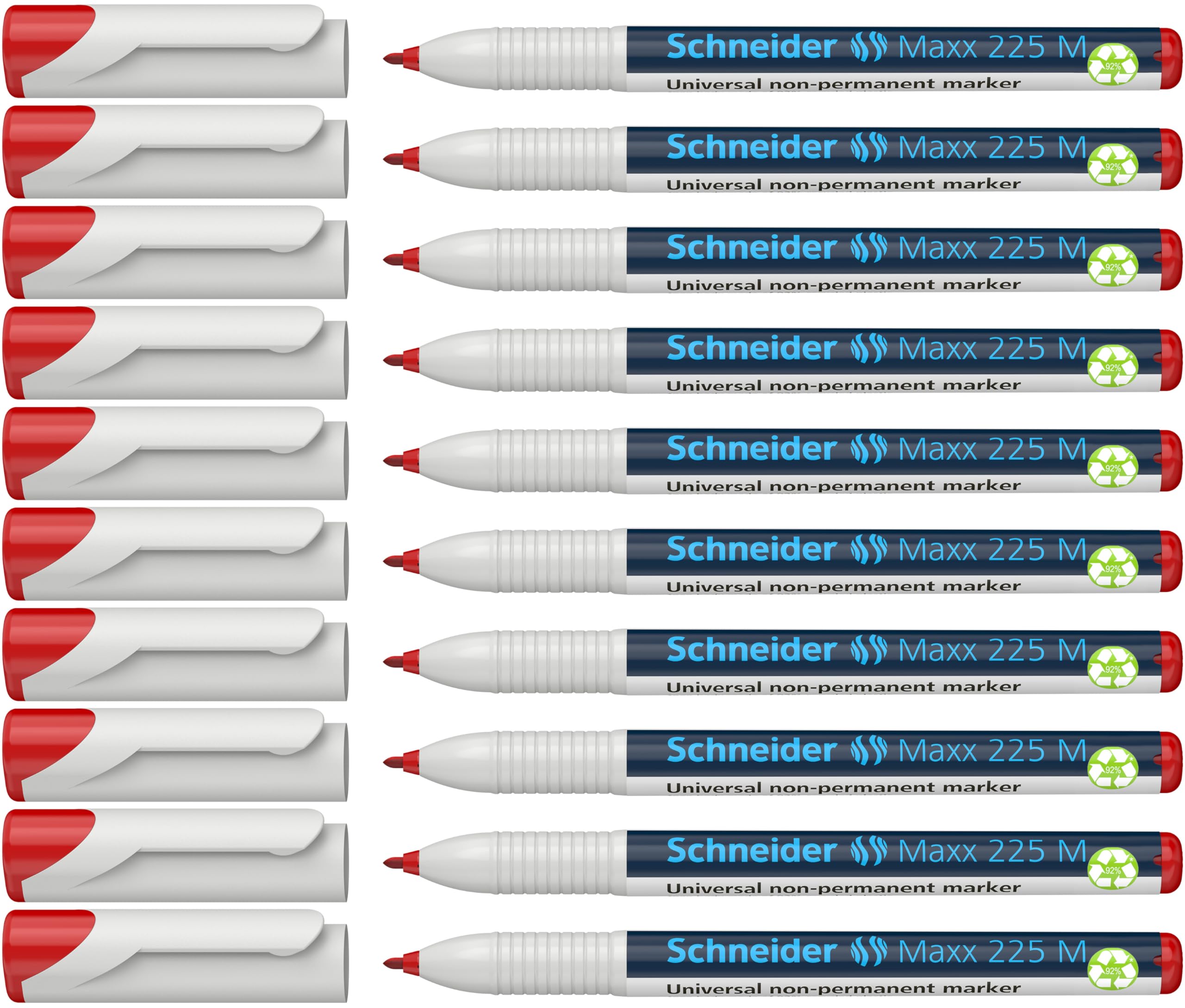 schneider-maxx-225-m-universal-marker-non-permanent-1-0-mm-10er-pack-rot image 1