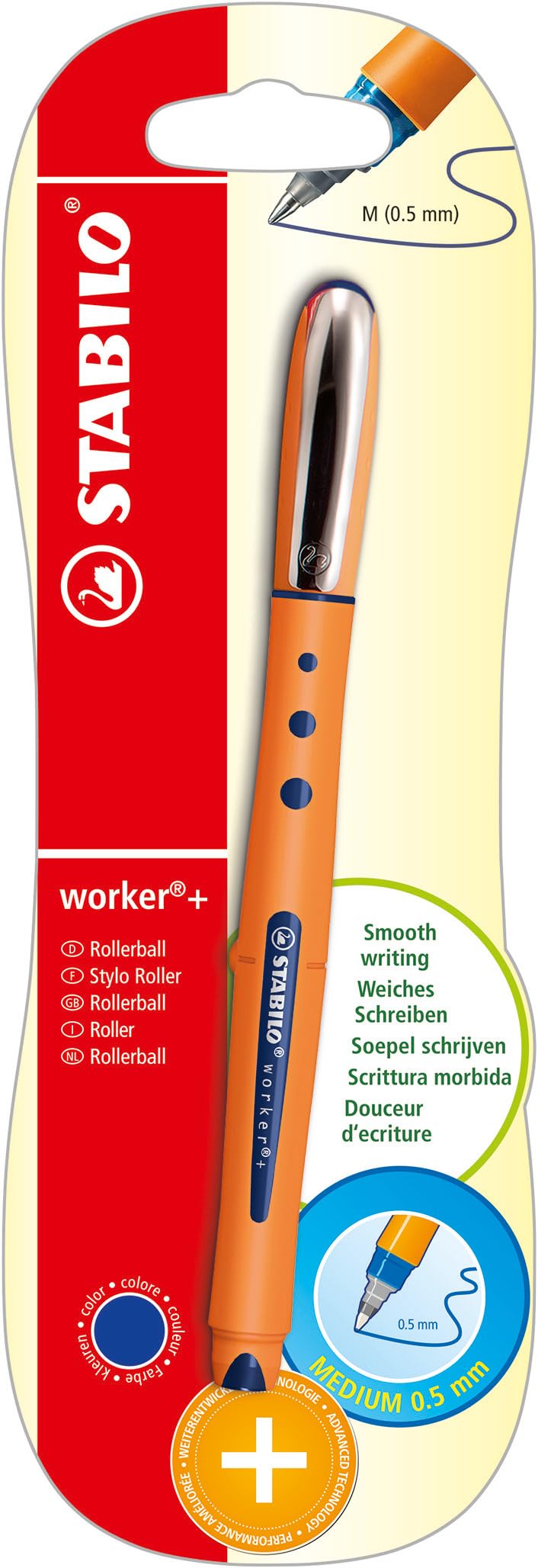 stabilo-worker-tintenroller-fine-0-3-mm-medium-0-5-mm image 1