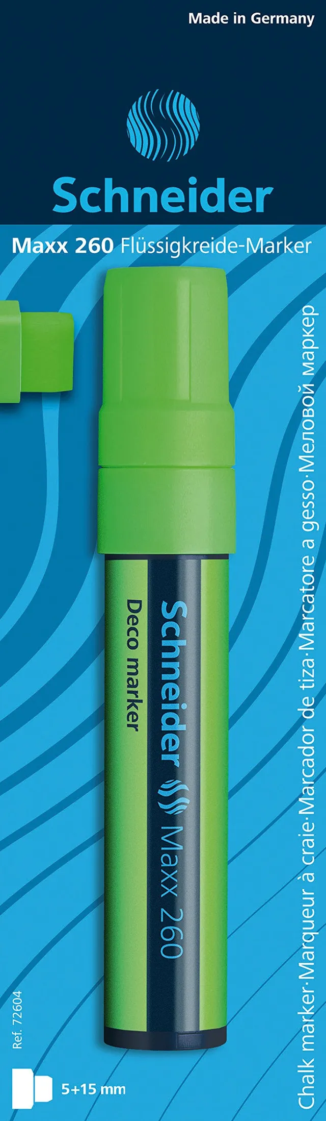 schneider-maxx-260-deco-marker-windowmarker-mit-blockspitze-20-mm-hellgr-n image 1