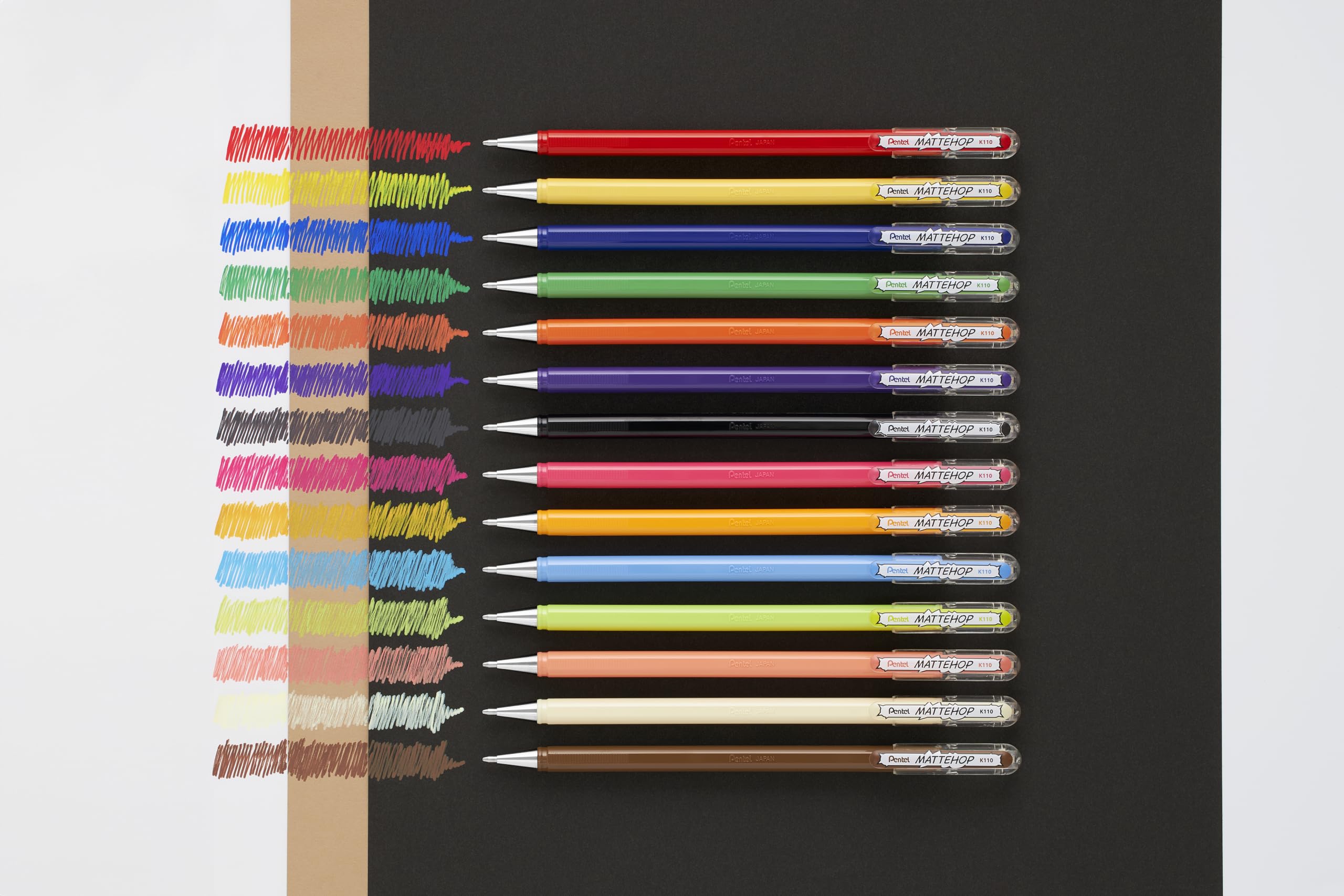 pentel-mattehop-k110-v7stb-gel-tintenroller-set-sweet-colours-7-farben image 4