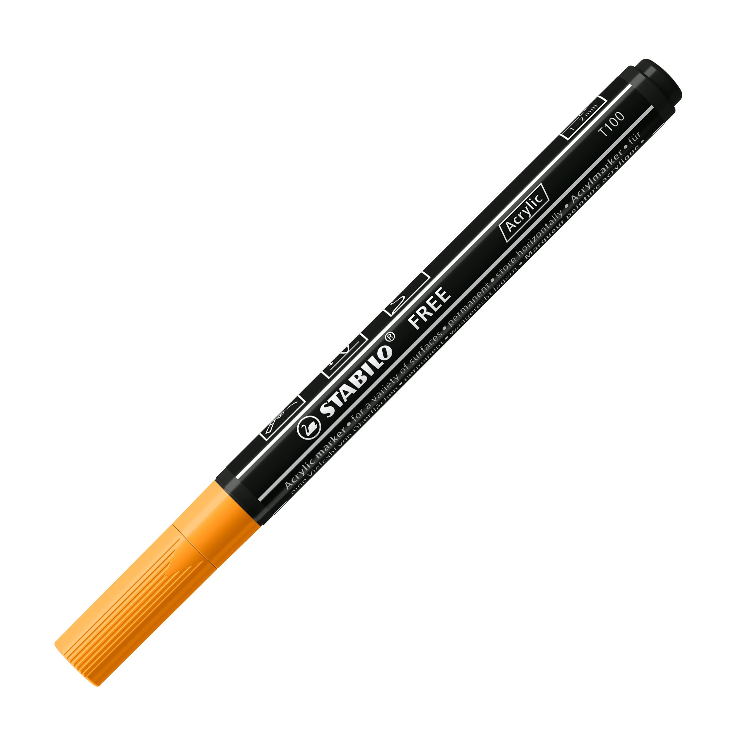 stabilo-free-acrylic-t100-acrylmarker-rundspitze-1-2-mm-wei-einzelstift image 8