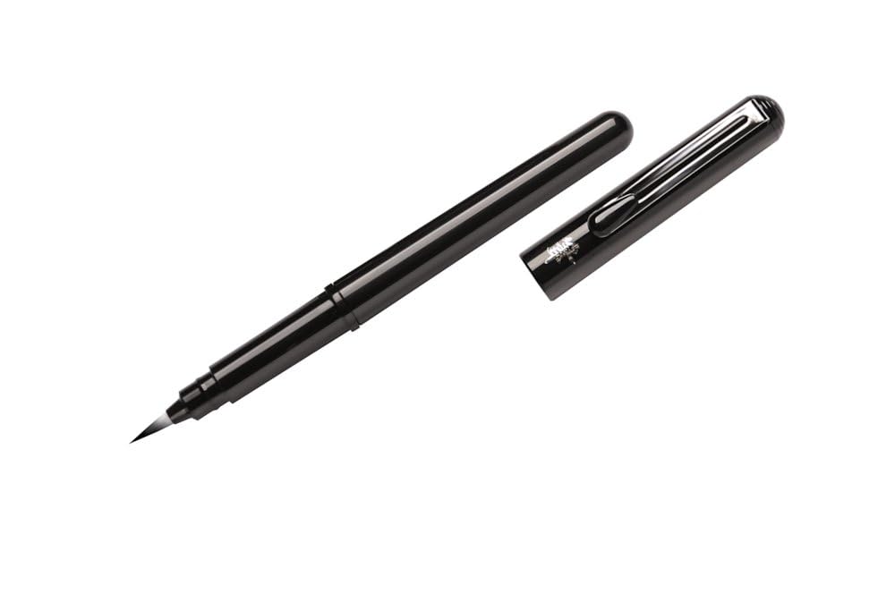 pentel-pocket-brush-pinselstift-schwarz-mit-2-patronen-xgfkp-fp10 image 2