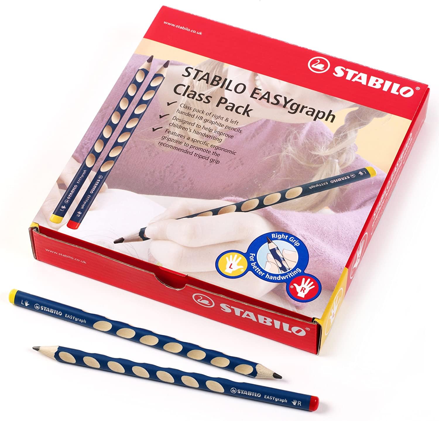 stabilo-easygraph-ergonomischer-dreikant-bleistift-hb-linksh-nder-rechtsh-nder image 1