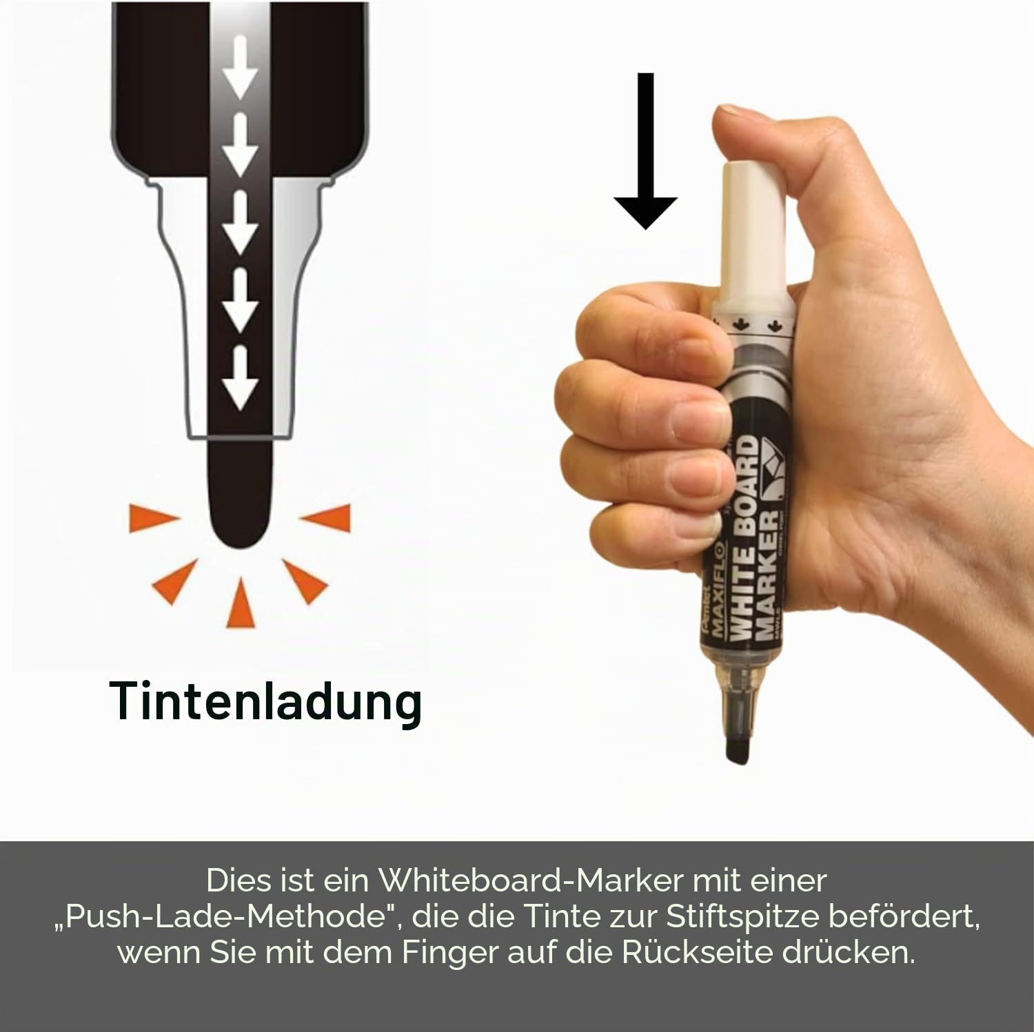 pentel-maxiflo-mwl5m-ao-whiteboard-marker-rundspitze-2-5-mm-schwarz image 4