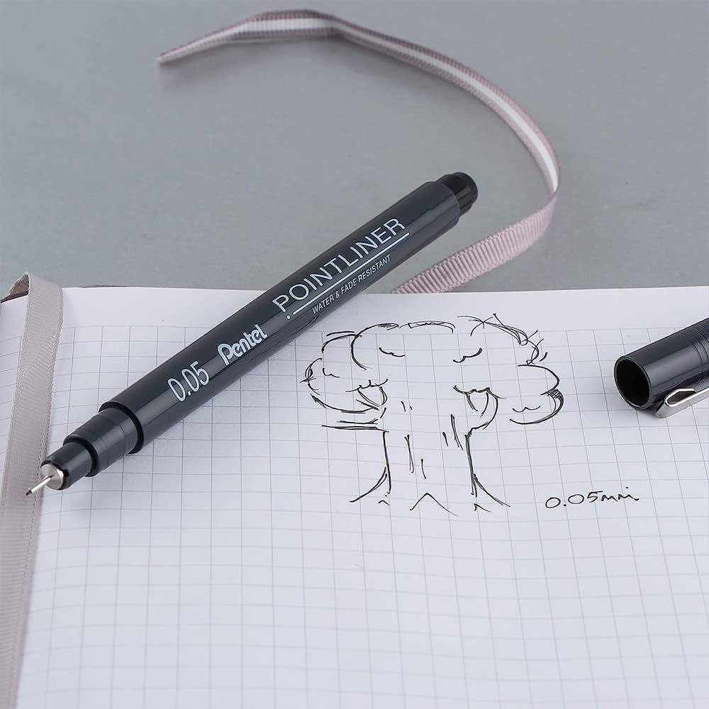 pentel-pointliner-ys20p-8-fineliner-8er-set-schwarz-0-03-0-8-mm image 6