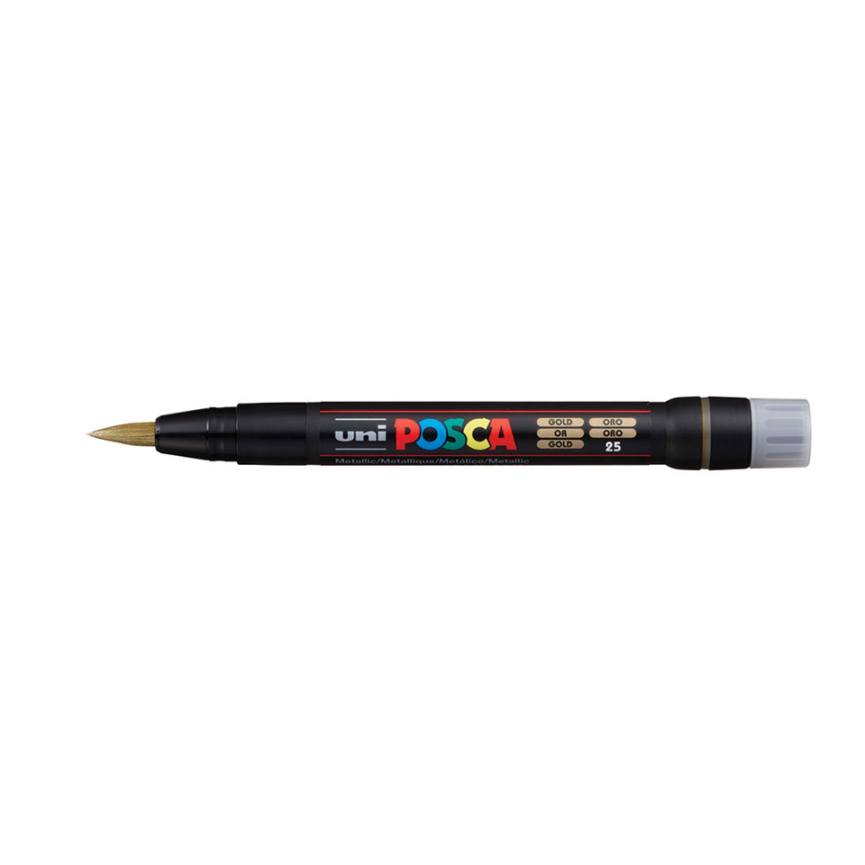 uni-ball-posca-pcf-350-acryl-farbmarker-mit-pinselspitze image 3