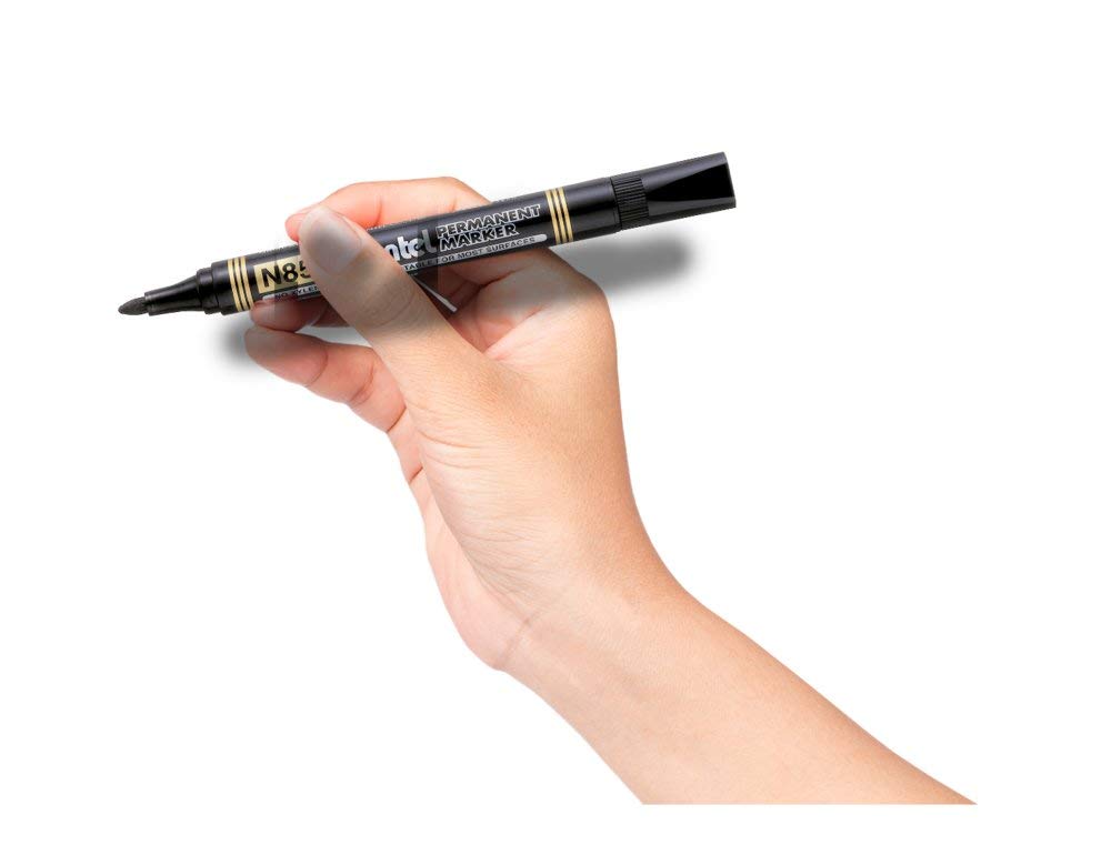 pentel-n850-4-permanent-marker-rundspitze-1-5-mm-4er-set-schwarz-rot-blau-gr-n image 3