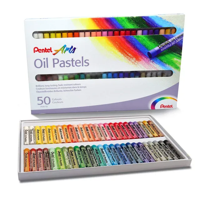 pentel-phn-50u-lpastellkreide-50er-set-49-farben image 1
