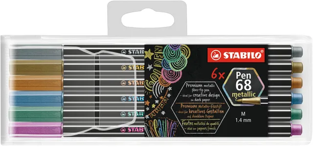 stabilo-pen-68-metallic-premium-filzstift-metallic-effekt image 1