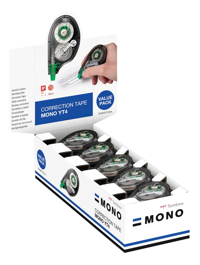 tombow-mono-ct-yt4-20-korrekturroller-4-2-mm-x-10-m-20er-office-pack image 1